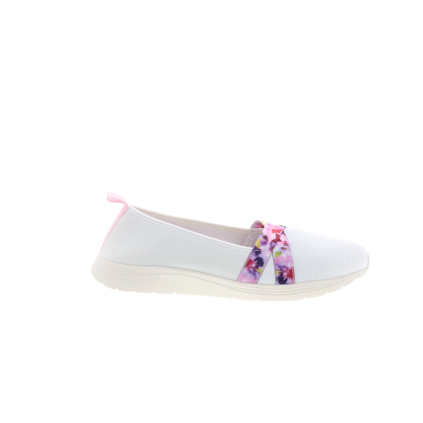 Easy Spirit Lorie 2 SELORIE2 Womens White Wide Mesh Loafer Flats Shoes
