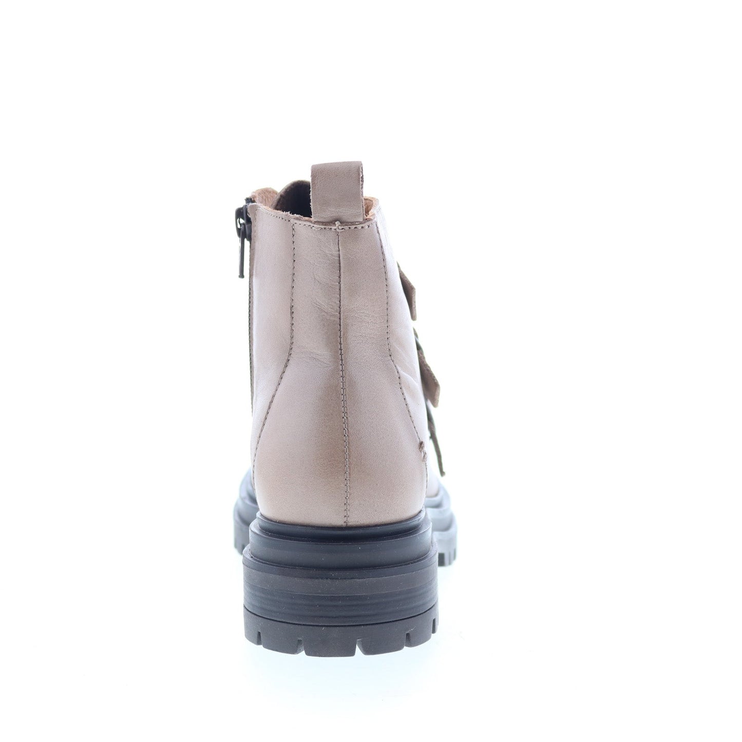 Miz Mooz Lorra Womens Beige Leather Zipper Casual Dress Boots