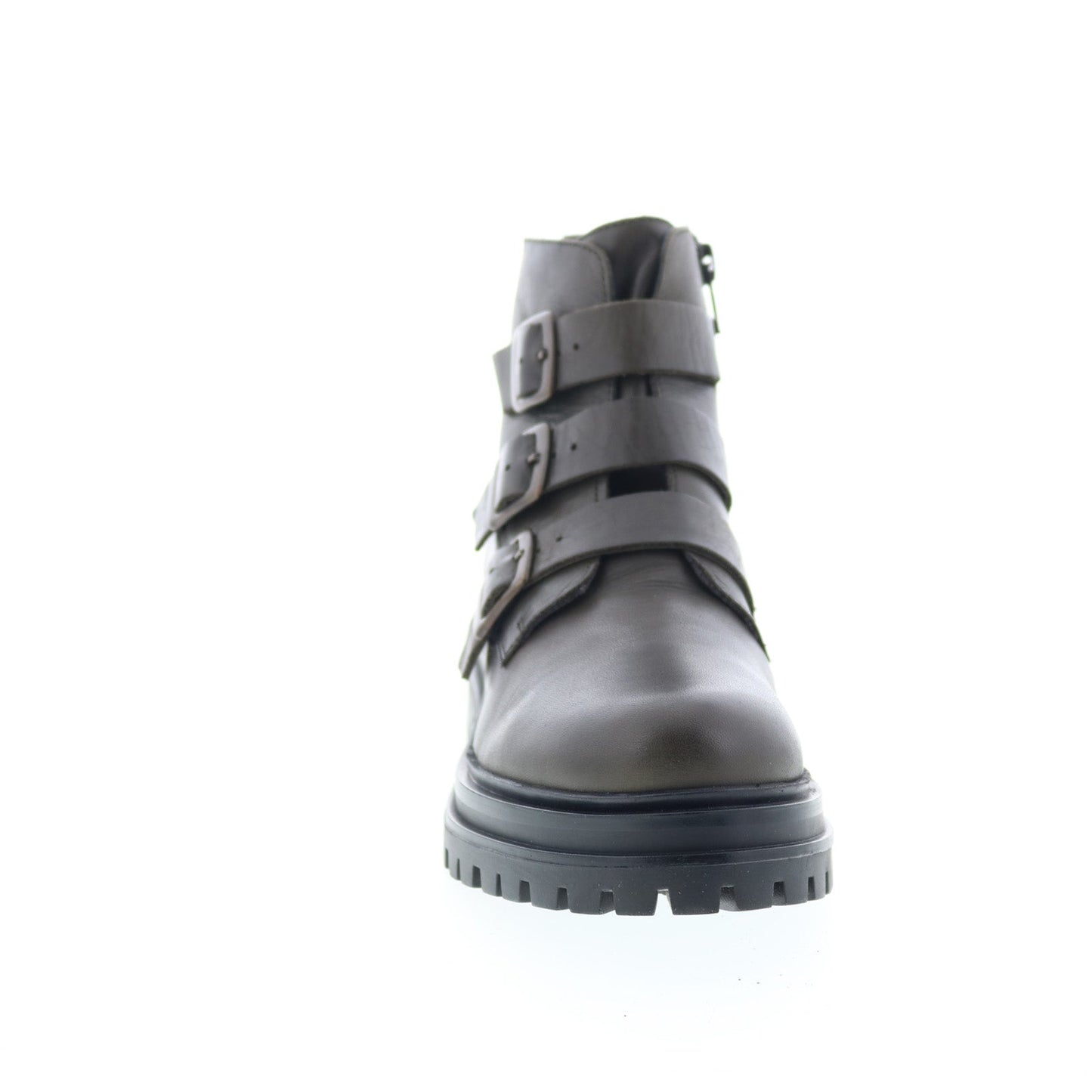Miz Mooz Lorra Womens Green Leather Zipper Casual Dress Boots