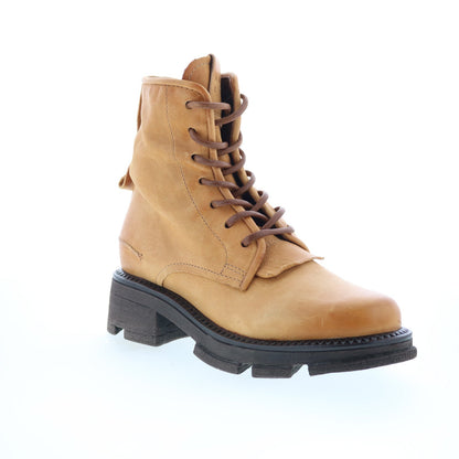 A.S. 98 Lukie Womens Brown Leather Lace Up Casual Dress Boots