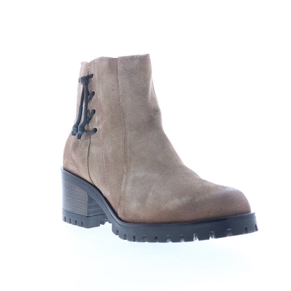 Miz Mooz Maiden Womens Gray Suede Zipper Ankle & Booties Boots