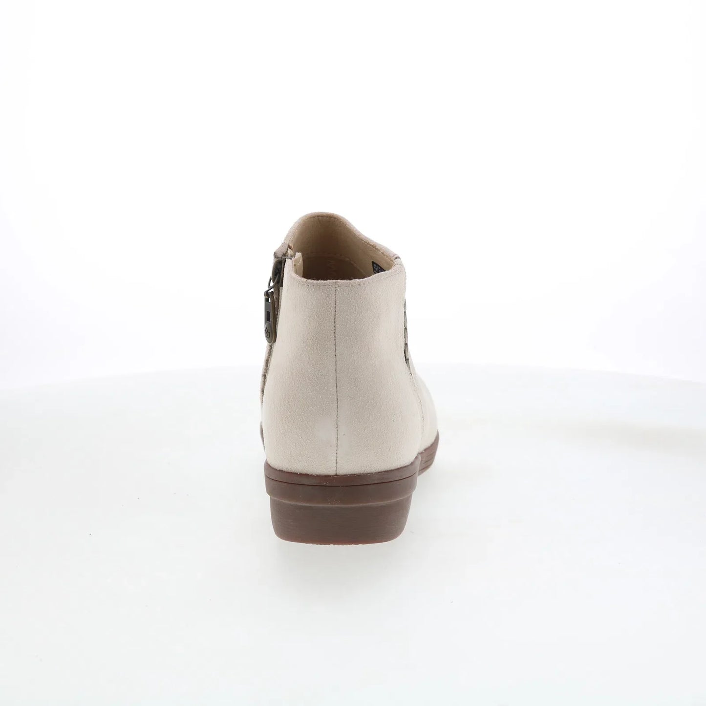 Spenco Manor Boot SP1045CRM Womens Beige Suede Zipper Ankle & Booties Boots