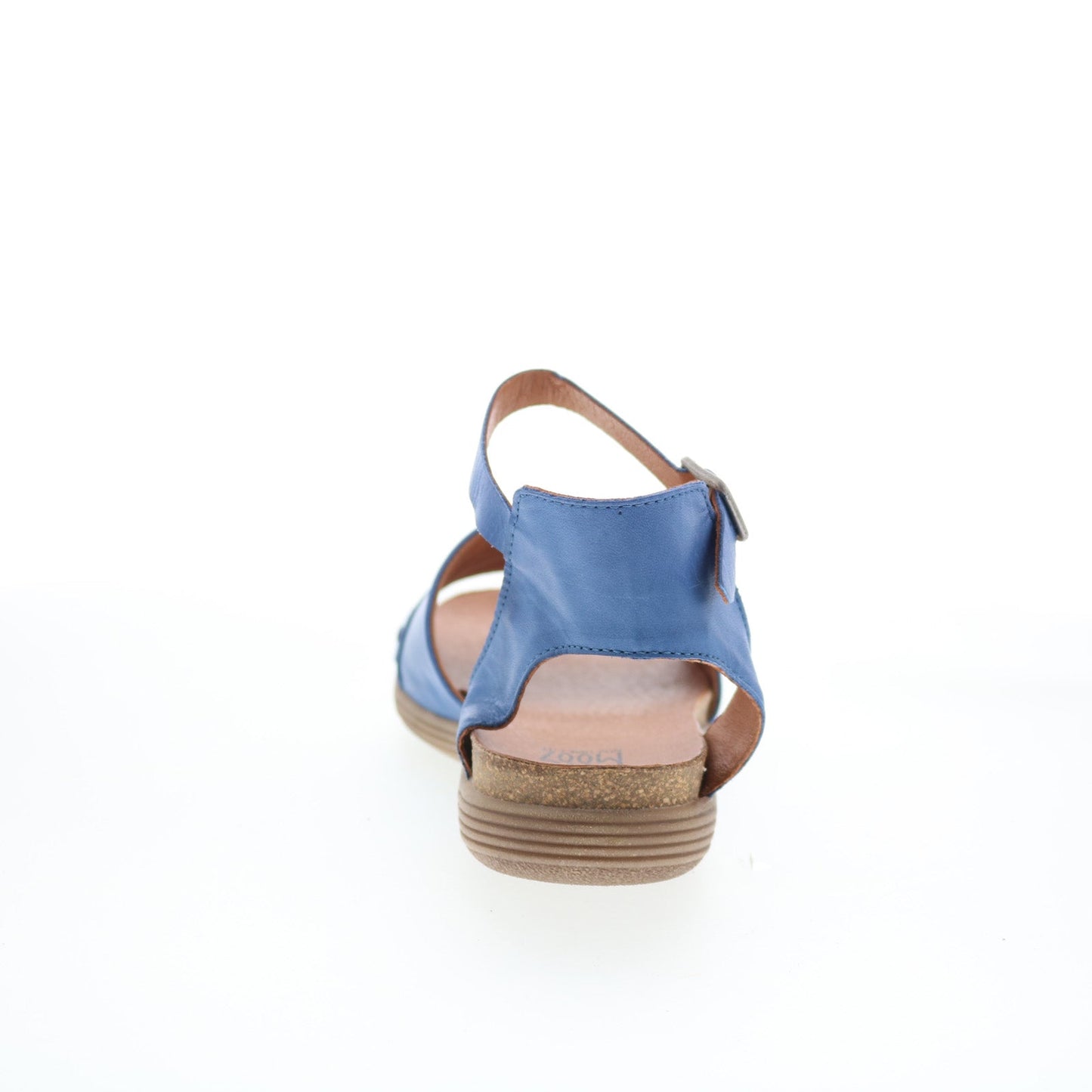 Miz Mooz Marabel Womens Blue Leather Hook & Loop Strap Sandals Shoes