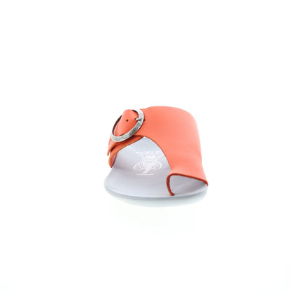 Fly London Mica MICA758FLY-005 Womens Orange Leather Slides Sandals Shoes