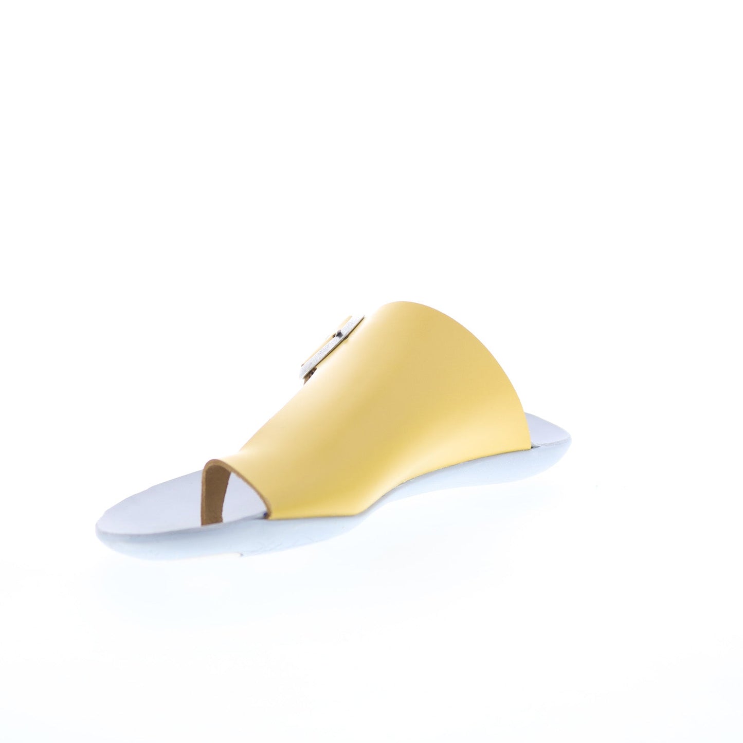 Fly London Mica MICA758FLY-007 Womens Yellow Leather Slides Sandals Shoes