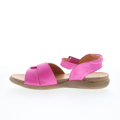 Miz Mooz Milli Womens Pink Leather Strap Sandals Shoes