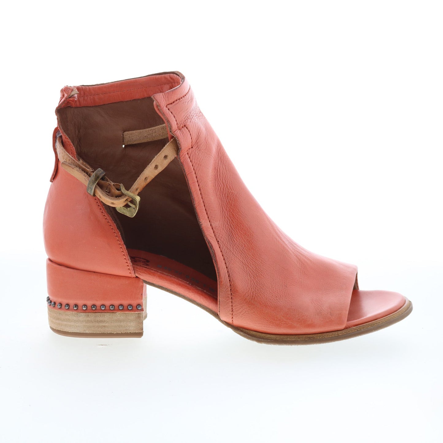 A.S. 98 Morgan Womens Brown Leather Hook & Loop Ankle & Booties Boots