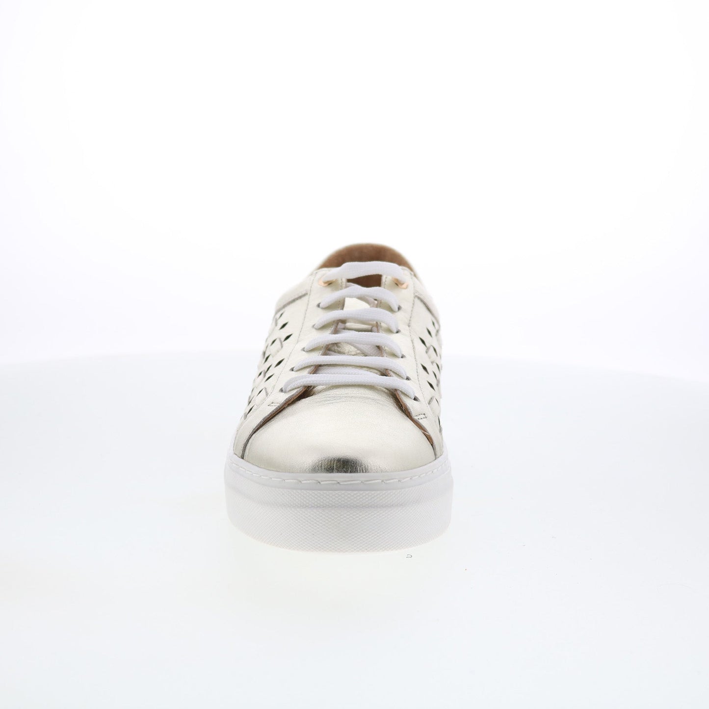 Miz Mooz Murphie Womens Gold Leather Lace Up Lifestyle Sneakers Shoes