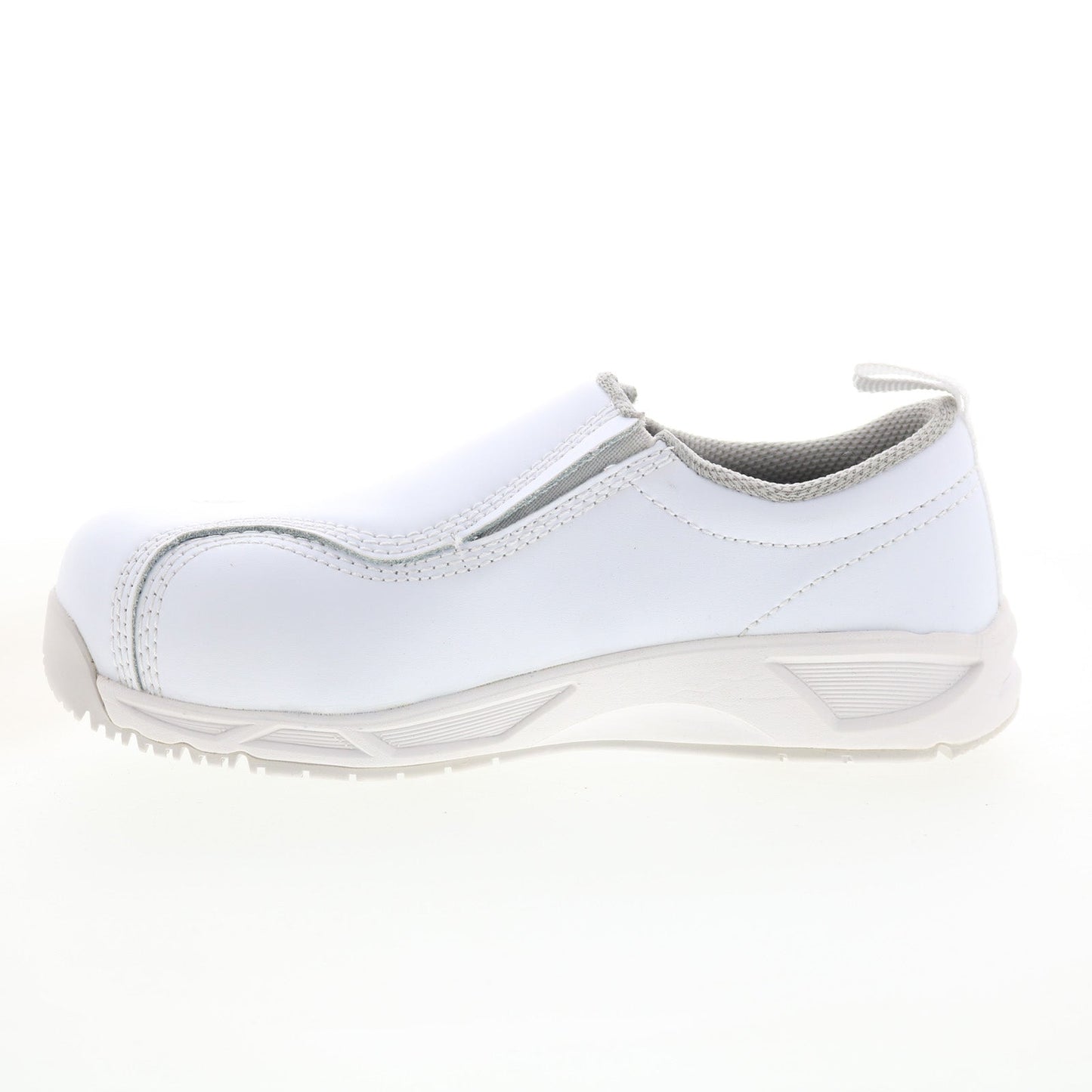 Nautilus ESD Composite Toe SD10 Slip On Womens White Wide Work Shoes