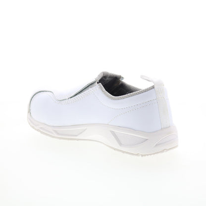 Nautilus ESD Composite Toe SD10 Slip On Womens White Wide Work Shoes
