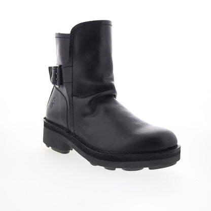 Fly London Nafe NAFE142FLY-002 Womens Black Leather Casual Dress Boots