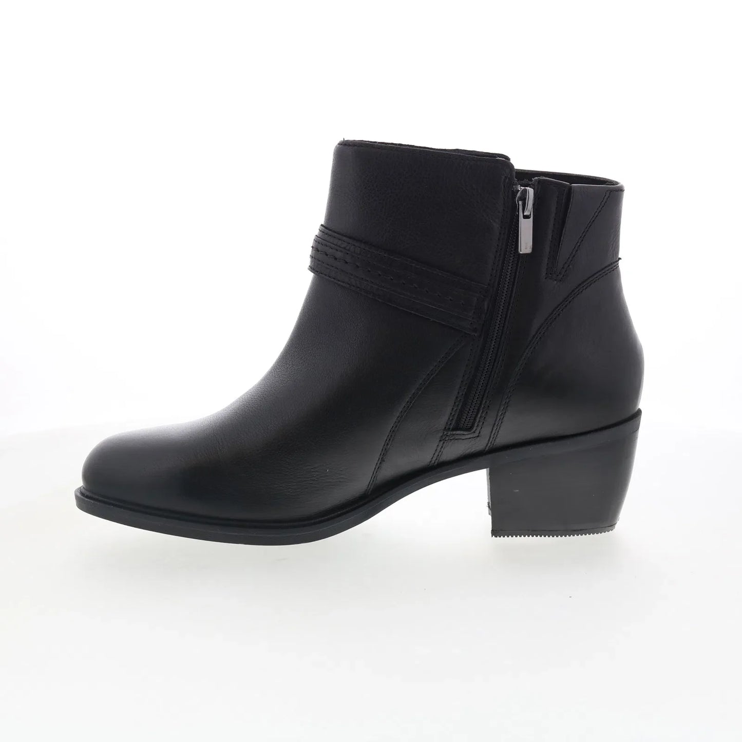 Clarks Neva Buckle 26179799 Womens Black Wide Leather Ankle & Booties Boots