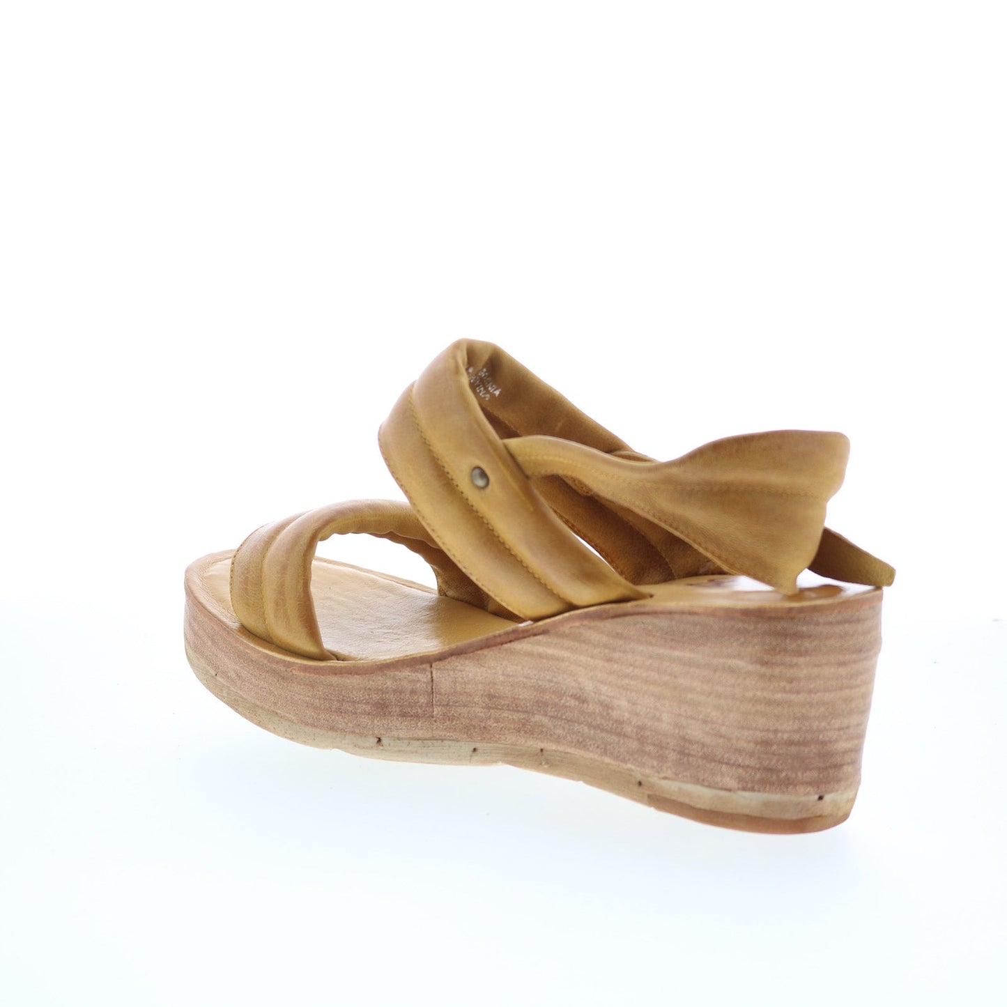 A.S. 98 Norward Womens Brown Leather Hook & Loop Wedges Sandals Shoes