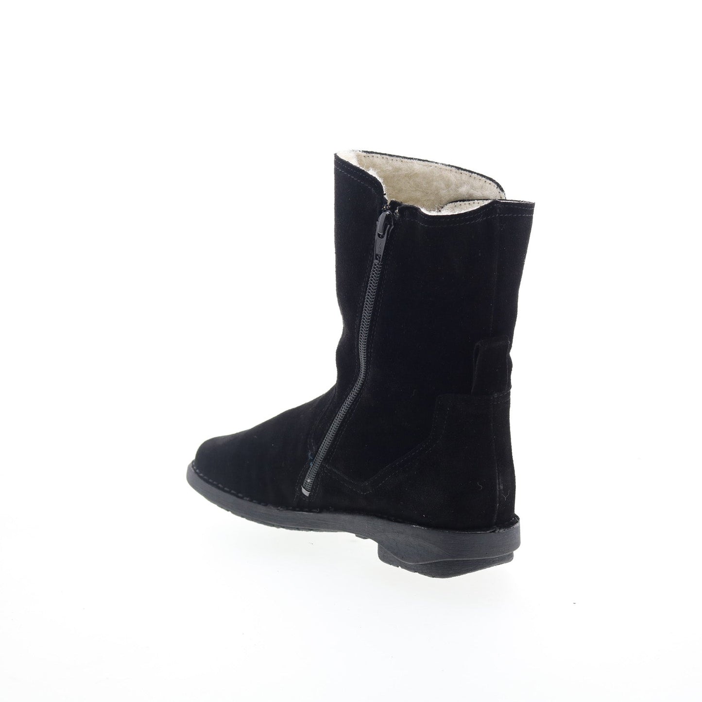 Miz Mooz Pamela Womens Black Suede Zipper Casual Dress Boots