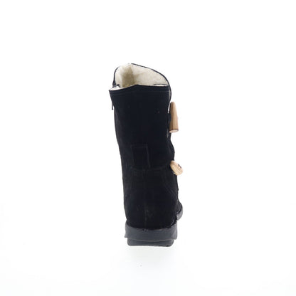 Miz Mooz Pamela Womens Black Suede Zipper Casual Dress Boots