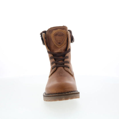 Pajar Panthil 78198 Womens Brown Leather Lace Up Ankle & Booties Boots