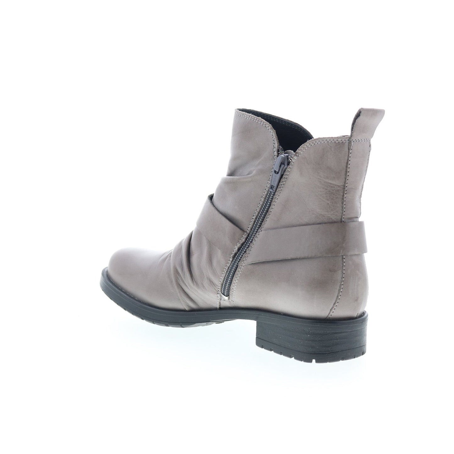 Miz Mooz Paolo Womens Gray Leather Zipper Ankle & Booties Boots
