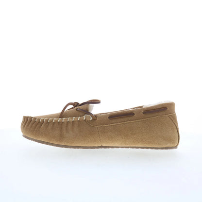 Minnetonka Petra Trapper 40683 Womens Beige Suede Loafer Slippers Shoes