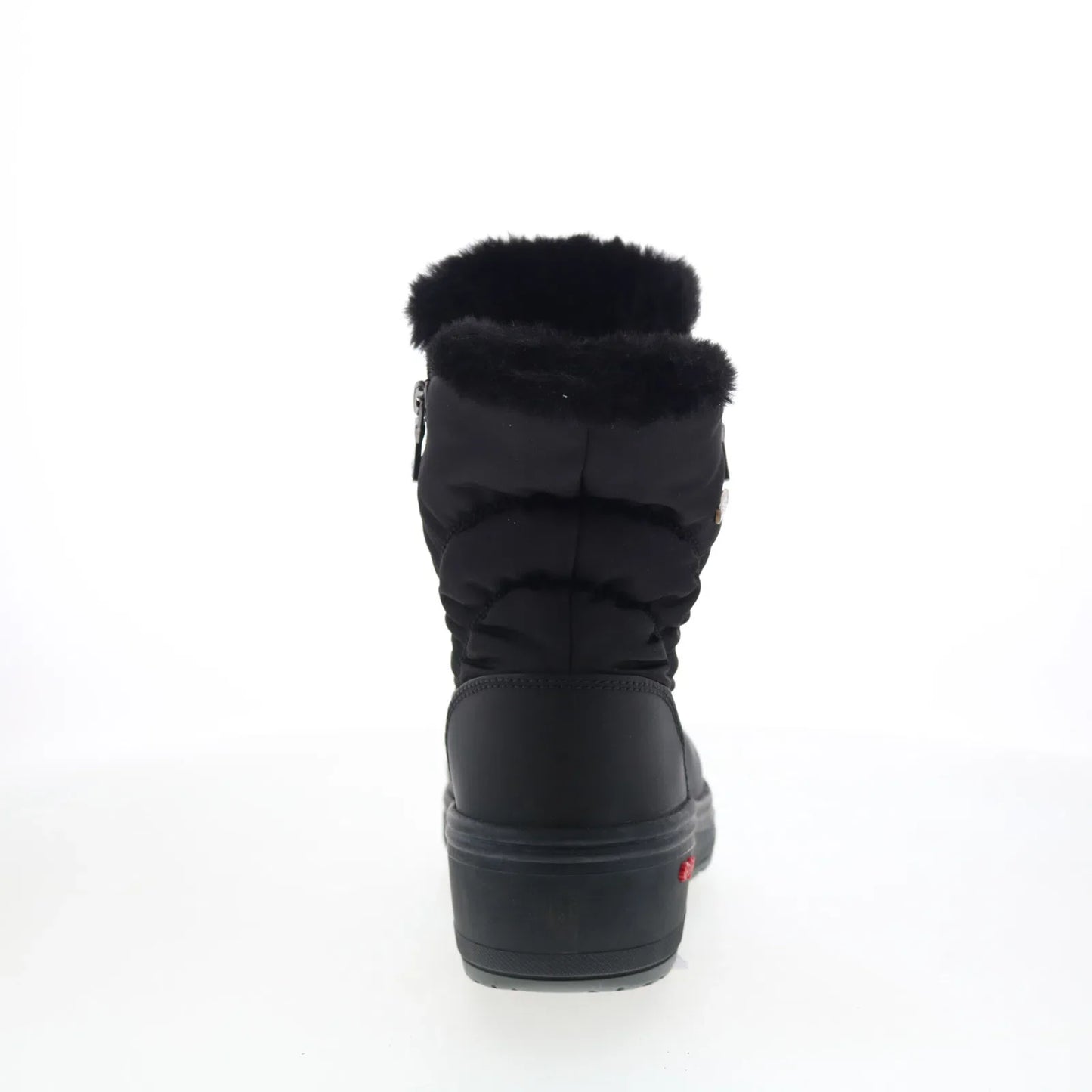 Pajar Raff 58028 Womens Black Canvas Zipper Casual Dress Boots