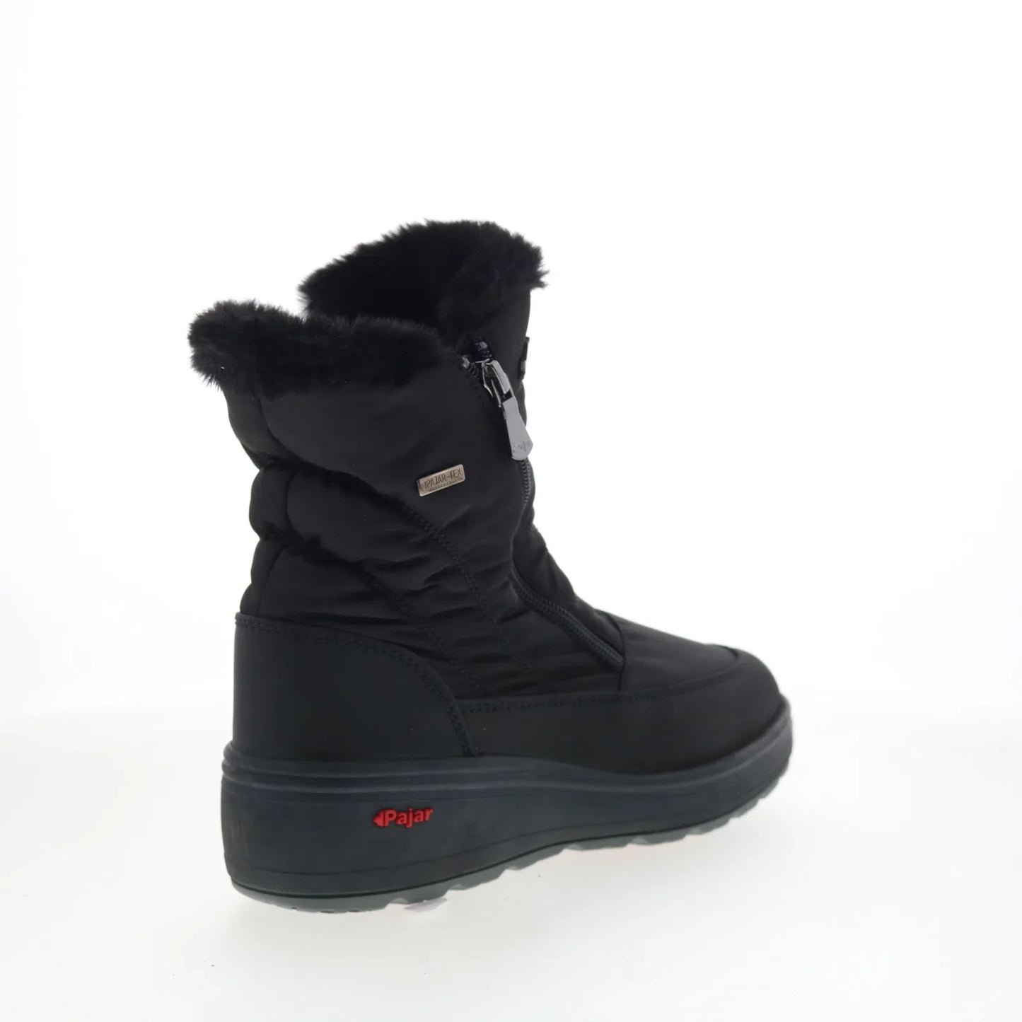 Pajar Raff 58028 Womens Black Canvas Zipper Casual Dress Boots
