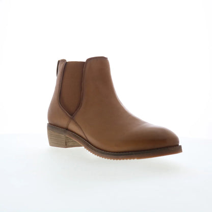 Softwalk Rana S2362-215 Womens Brown Leather Pull On Chelsea Boots