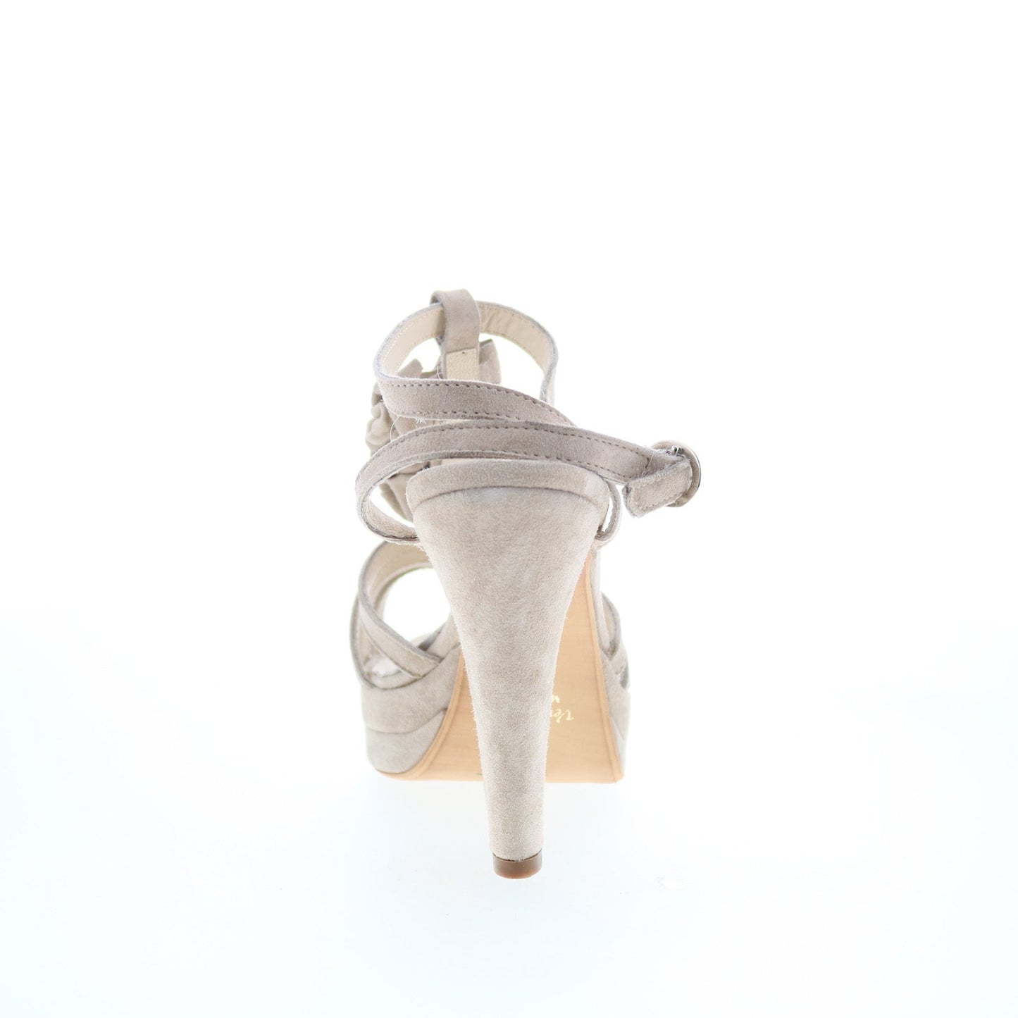 RD Company W-RD12 Womens Beige Suede Hook & Loop Pumps Heels Shoes