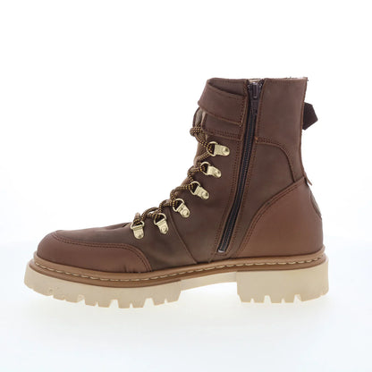 Pajar Remie PDPAB00596.01 Womens Brown Nubuck Lace Up Casual Dress Boots