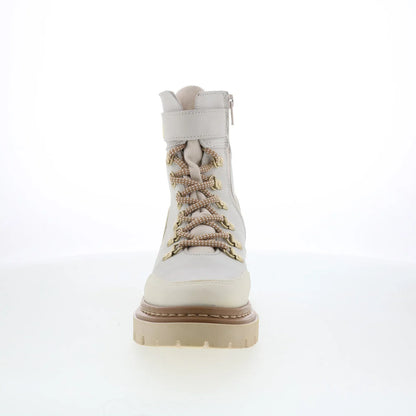 Pajar Remie PDPAB00596.01 Womens Beige Leather Lace Up Casual Dress Boots