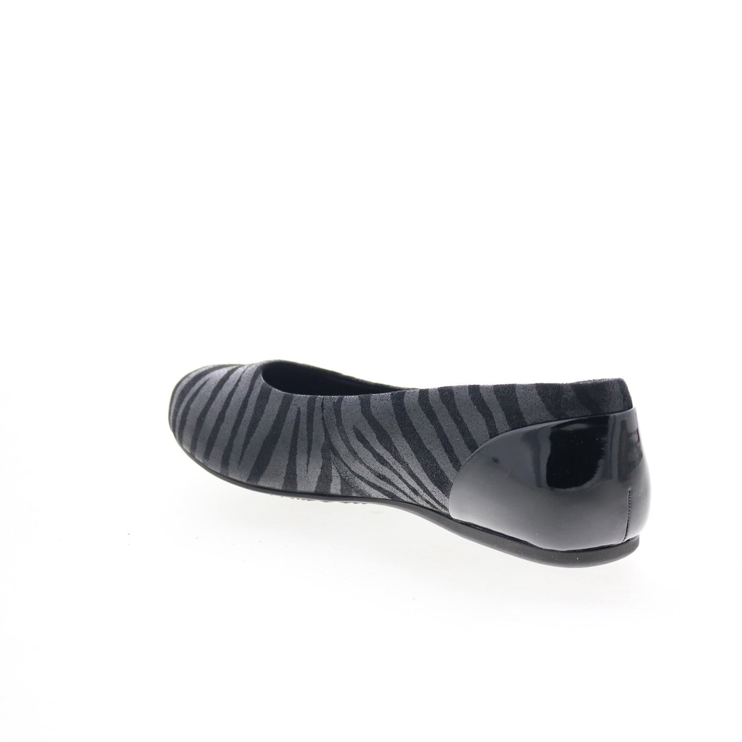 Softwalk Sonoma S1862-941 Womens Black Leather Slip On Ballet Flats Shoes