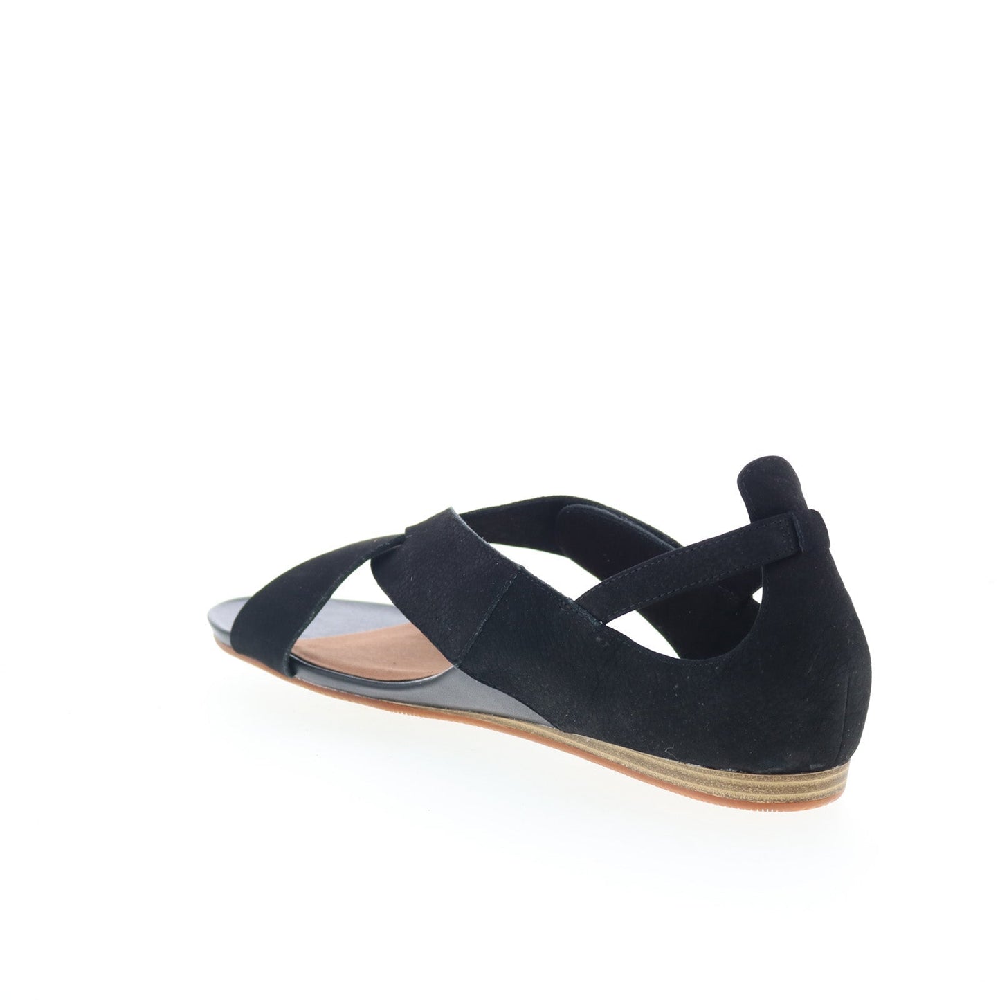 SoftWalk Camilla S1903-004 Womens Black Leather Strap Sandals Shoes