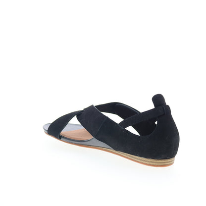 SoftWalk Camilla S1903-004 Womens Black Leather Strap Sandals Shoes
