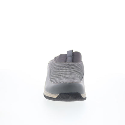 SoftWalk Aberdeen S2100-072 Womens Gray Leather Slip On Clog Flats Shoes
