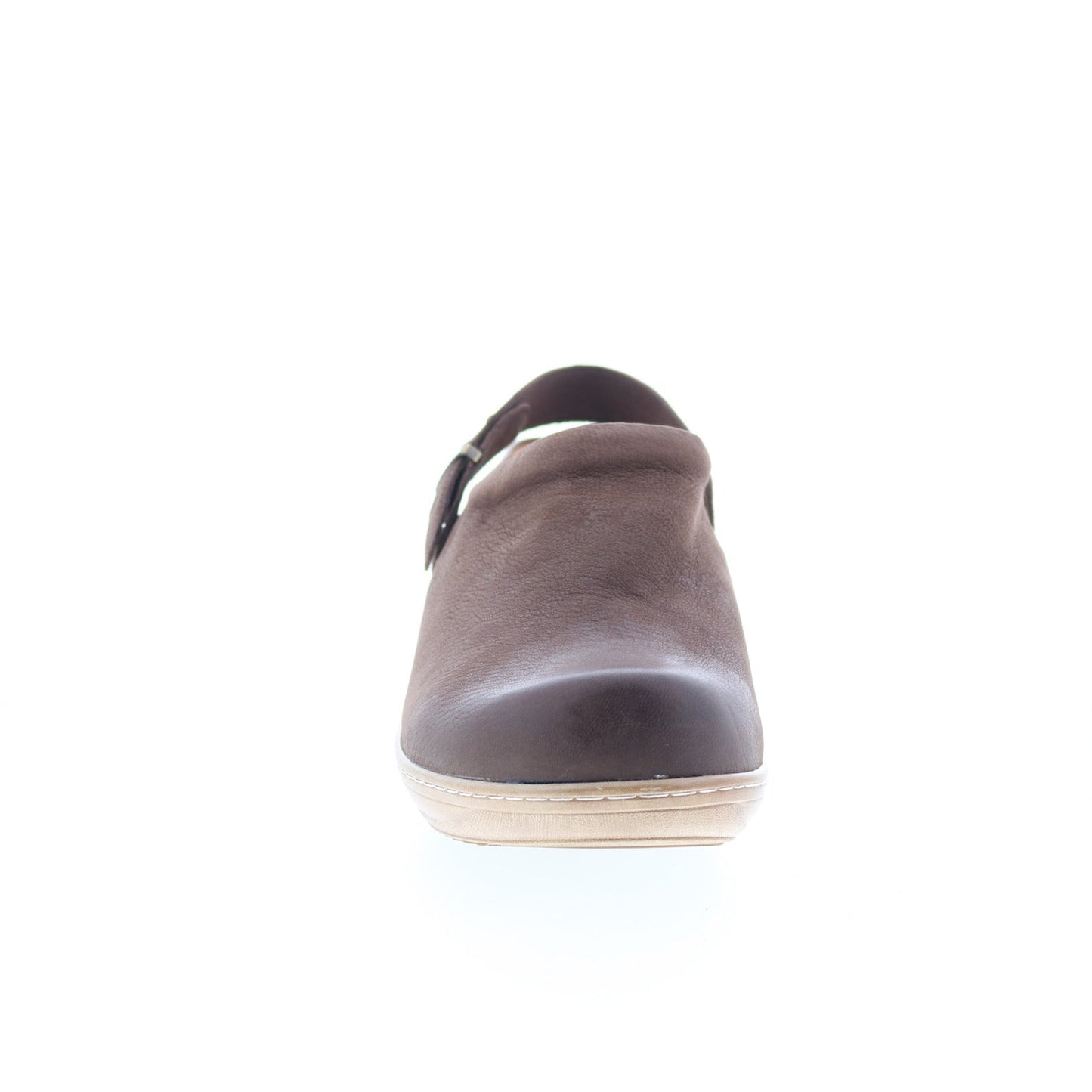 SoftWalk Marquette S2108-211 Womens Brown Leather Clog Flats Shoes