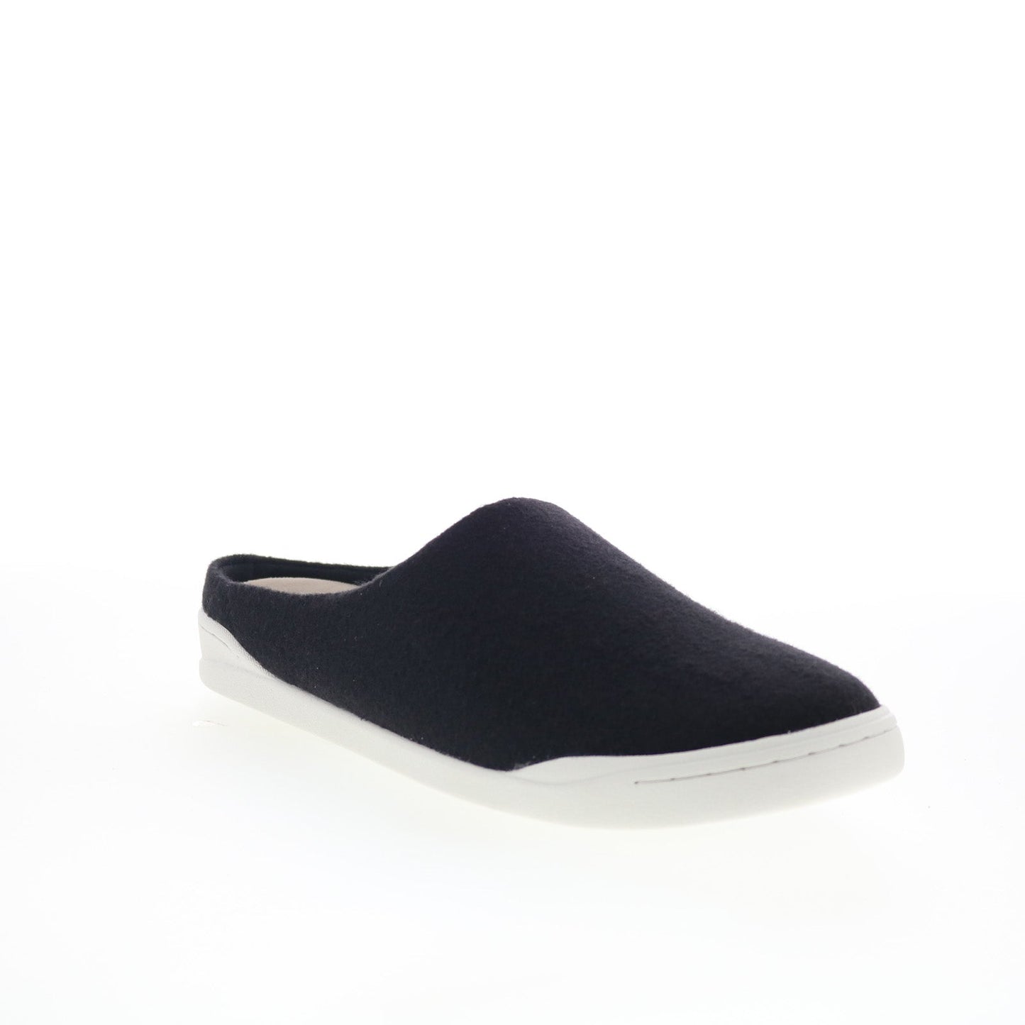 SoftWalk Auburn S2151-016 Womens Black Canvas Slip On Mule Flats Shoes
