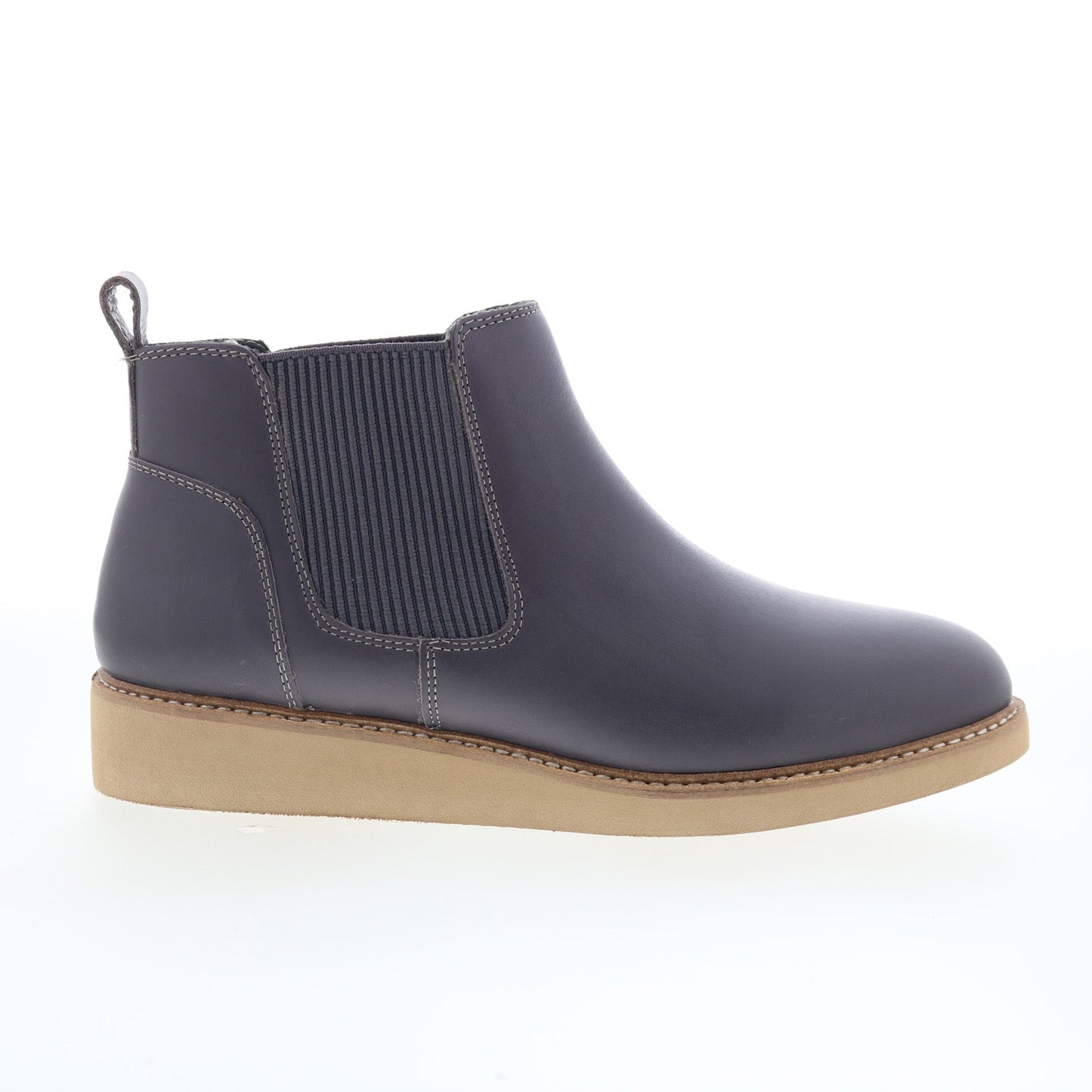 SoftWalk Wildwood S2164-058 Womens Gray Leather Slip On Chelsea Boots