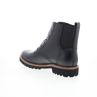 SoftWalk Indiana S2166-013 Womens Black Leather Casual Dress Boots