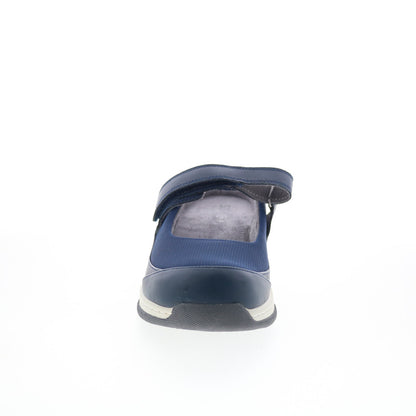SoftWalk Arcadia S2200-400 Womens Blue Narrow Leather Clog Flats Shoes