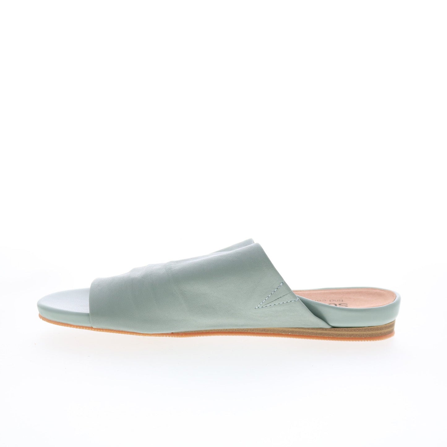 SoftWalk Camano S2205-312 Womens Green Leather Slides Sandals Shoes