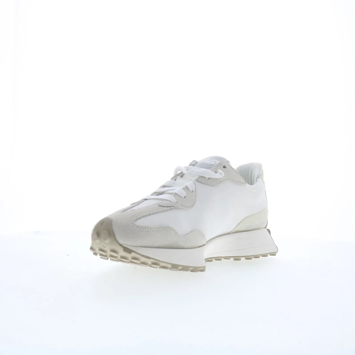 New Balance 327 WS327KE Womens Beige Suede Lace Up Lifestyle Sneakers Shoes