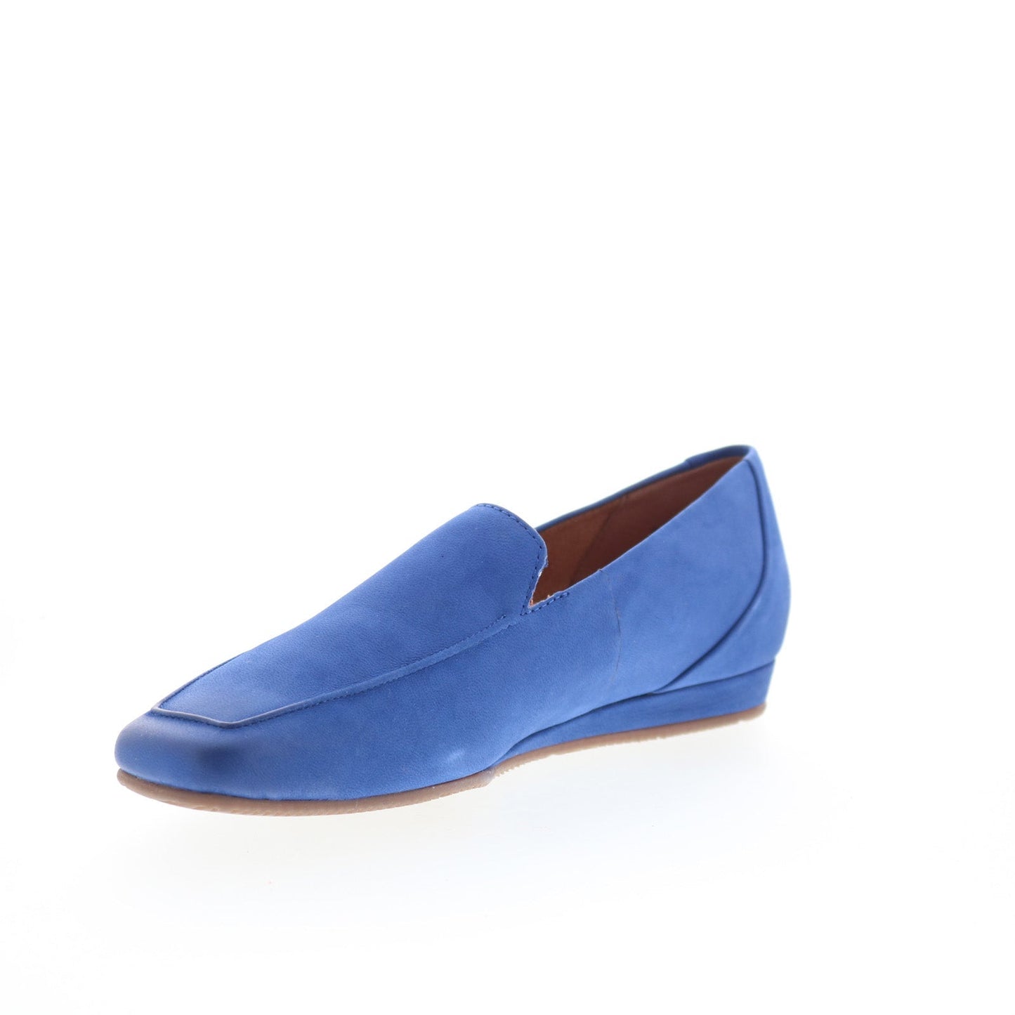SoftWalk Vista S2259-422 Womens Blue Nubuck Slip On Loafer Flats Shoes