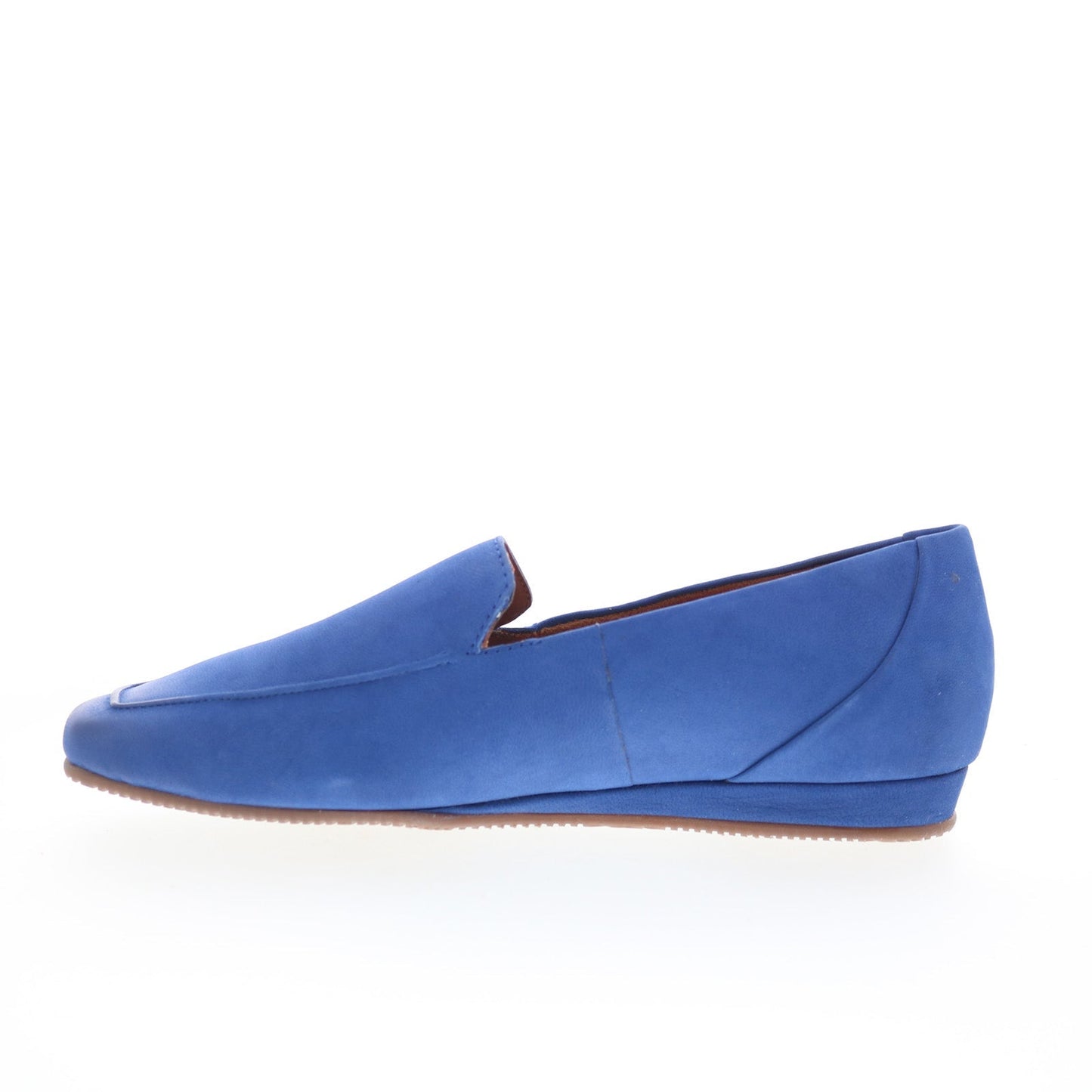 SoftWalk Vista S2259-422 Womens Blue Nubuck Slip On Loafer Flats Shoes