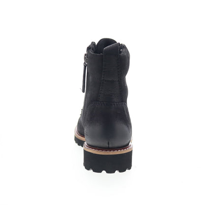 SoftWalk Icara S2310-001 Womens Black Leather Zipper Casual Dress Boots
