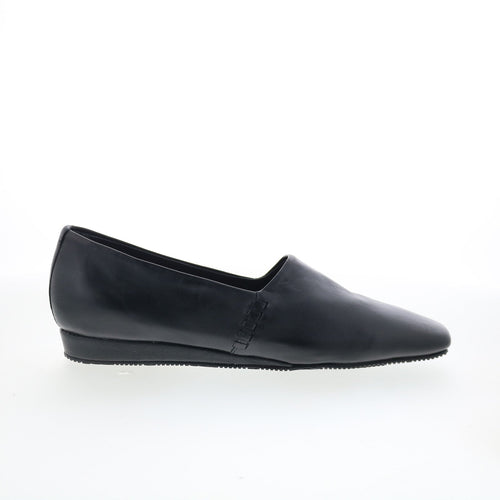 SoftWalk Vale S2368-001 Womens Black Leather Slip On Loafer Flats Shoes