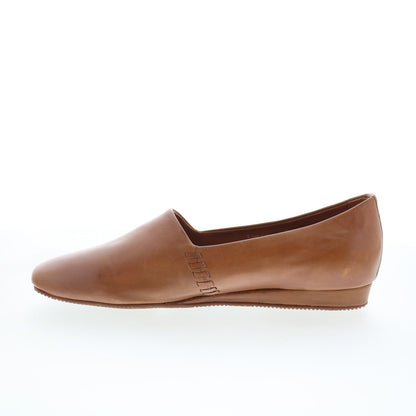 SoftWalk Vale S2368-215 Womens Brown Leather Slip On Loafer Flats Shoes