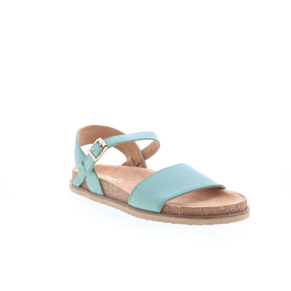 Softwalk Upland S2419-373 Womens Blue Leather Strap Sandals Shoes