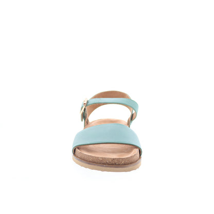 Softwalk Upland S2419-373 Womens Blue Leather Strap Sandals Shoes