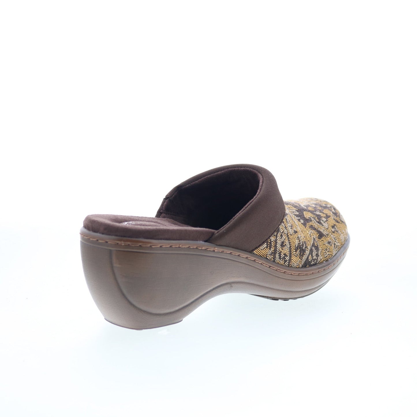 Softwalk Murietta S6015-960 Womens Brown Narrow Canvas Clog Flats Shoes