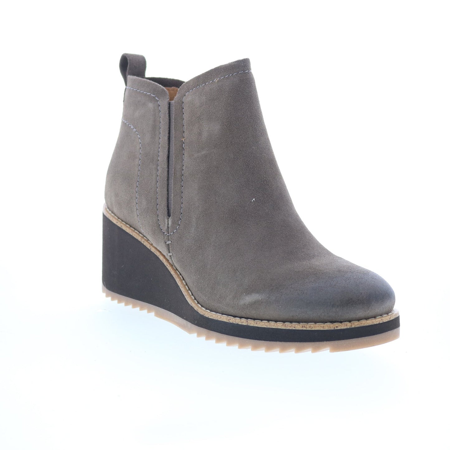 Sofft Emeree SF00490 Womens Gray Suede Slip On Ankle & Booties Boots