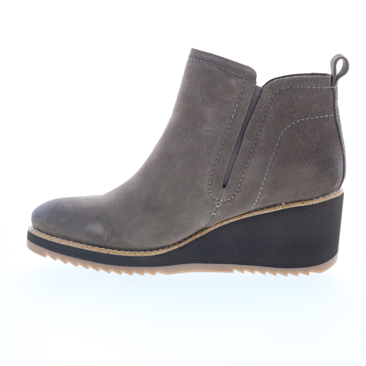 Sofft Emeree SF00490 Womens Gray Suede Slip On Ankle & Booties Boots