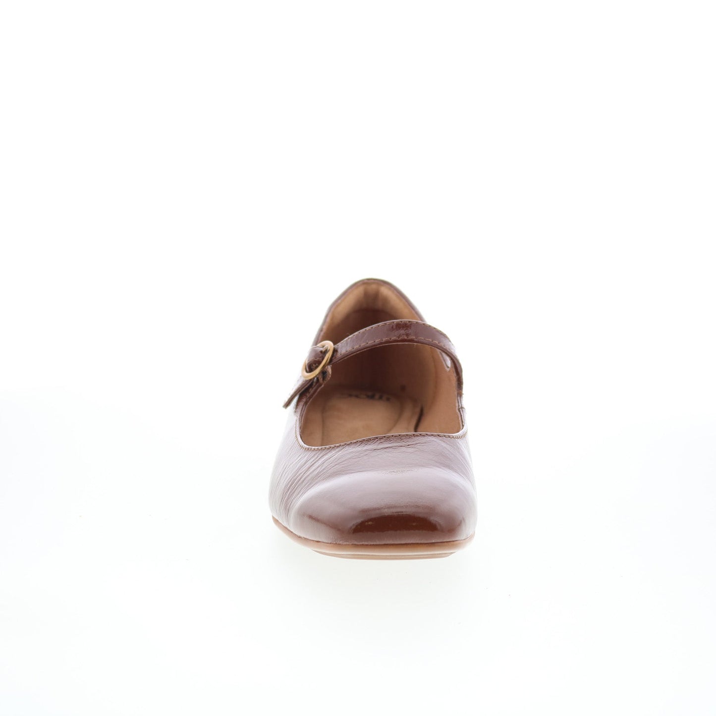 Sofft Elsey SF00907 Womens Brown Leather Hook & Loop Mary Jane Flats Shoes
